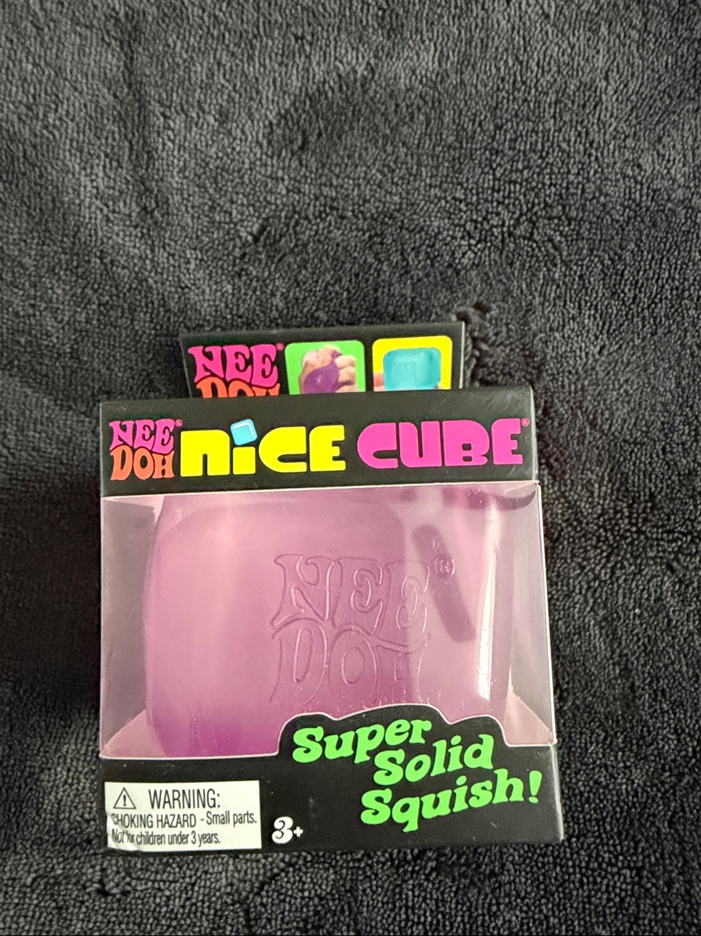 Needoh Nice Cube Super Solid Squish Toy - purple